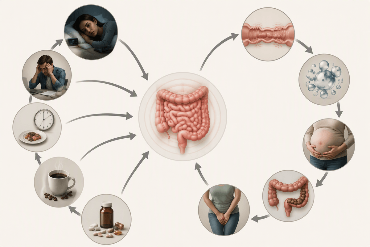 Underlying patterns that make symptoms recur over time