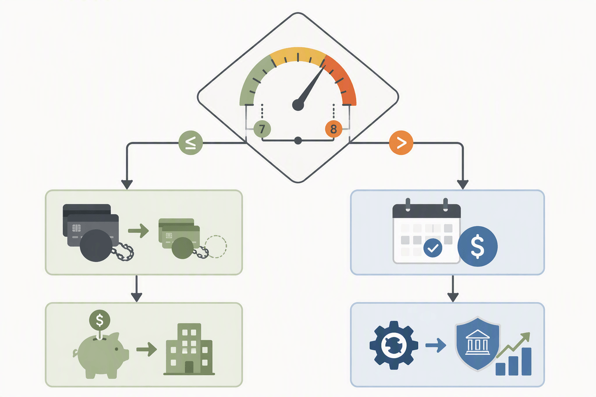 Debt or investing next? Use a clear rule