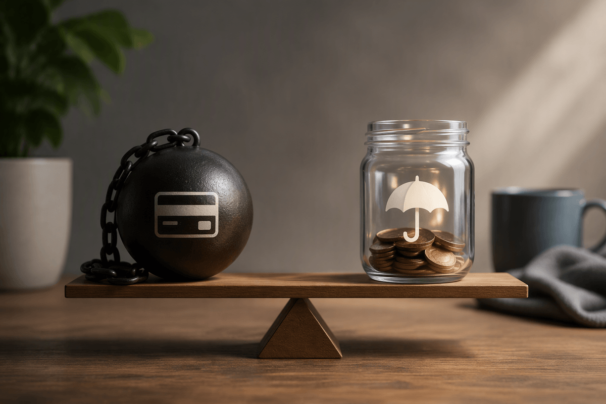 Should You Save for Emergencies or Pay Off Debt First?